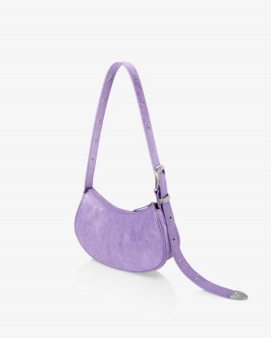 Find Kapoor Belty Bag 25 Crinkled Tote Women's Shoulder Bags Purple | OVT5738HA