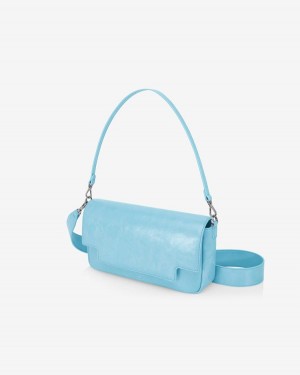 Find Kapoor Lia Bag 27 Crinkled Tote Women's Crossbody Bags Blue | IGK5147FM