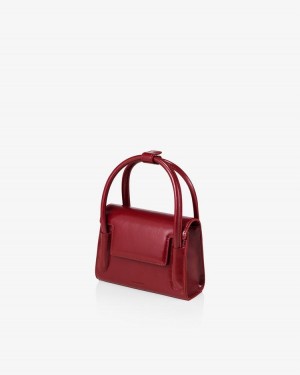 Find Kapoor Marty Bag 18 Crinkled Tote Women's Crossbody Bags Red | IIY8630NA