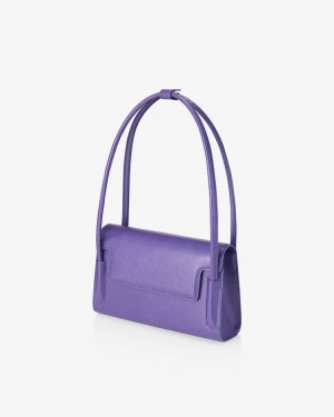 Find Kapoor Marty Bag 26 Crinkled Tote Women's Shoulder Bags Purple | HHD4394VY