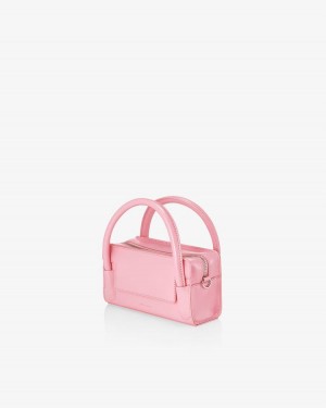 Find Kapoor Marty Bag B 18 Crinkled Tote Women's Crossbody Bags Pink | GYM10050EH