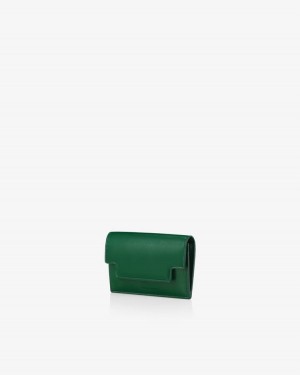 Find Kapoor Marty Card Crinkled Tote Women's Wallets Green | PJM1357AB