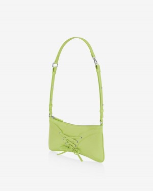 Find Kapoor Ribbon Tie Tote Women's Shoulder Bags Green | QGS3093TM