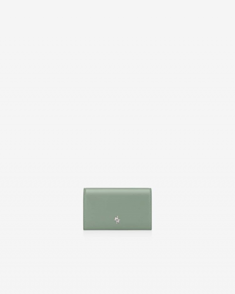 Find Kapoor Flamma Flap Card Tote Women's Wallets Green | LUG7388XL