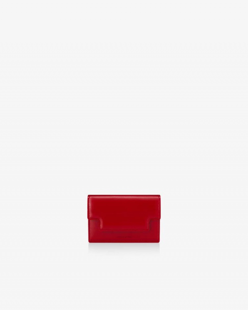 Find Kapoor Marty Card Crinkled Tote Women's Wallets Red | OVA5078XX