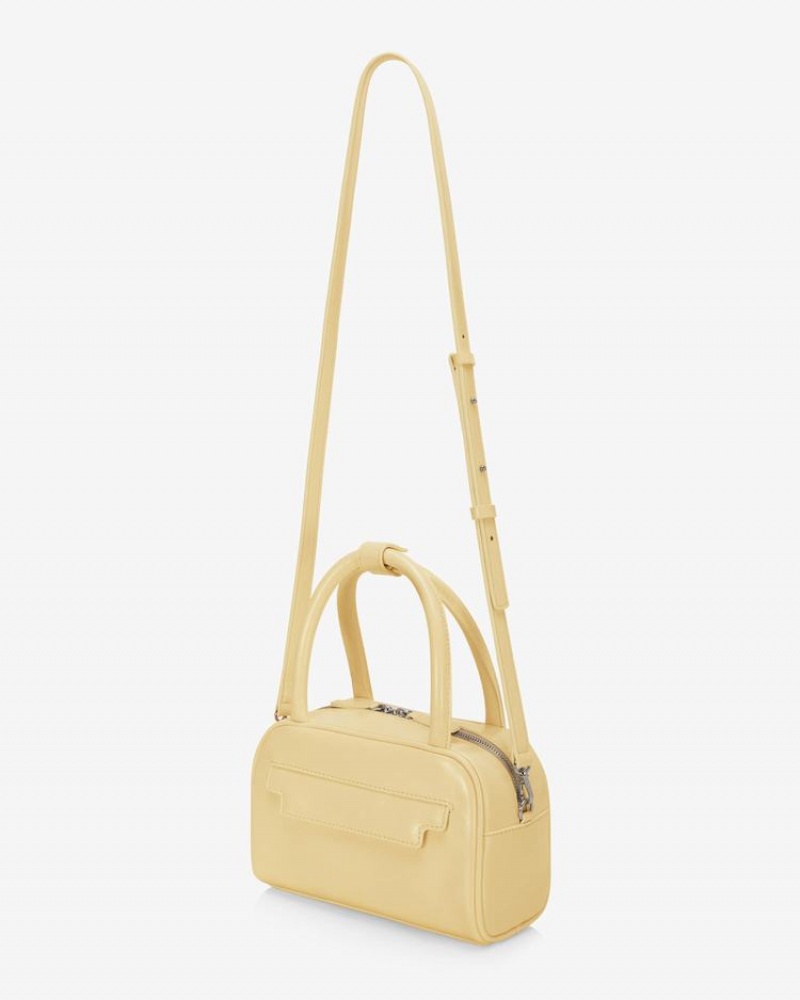 Find Kapoor Marty Laura Bag 21 Crinkled Tote Women's Crossbody Bags Yellow | BAA6311SP