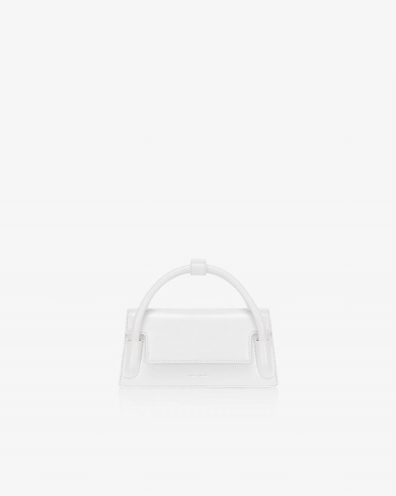 Find Kapoor Marty Wedge Bag 22 Crinkled Tote Women's Crossbody Bags White | HRX1627XQ