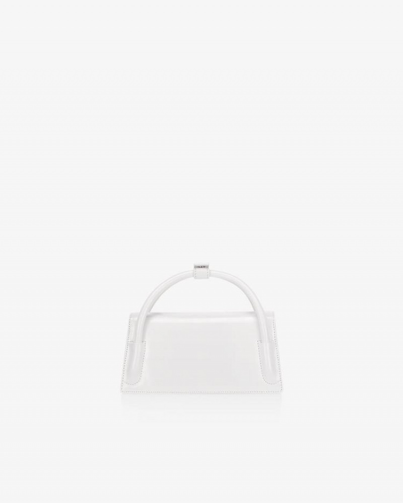 Find Kapoor Marty Wedge Bag 22 Crinkled Tote Women's Crossbody Bags White | HRX1627XQ