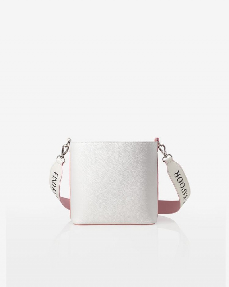 Find Kapoor Pingo Bag 20 Basic Lettering Line Set Tote Women's Bucket Bags Pink White | TUA7883EQ