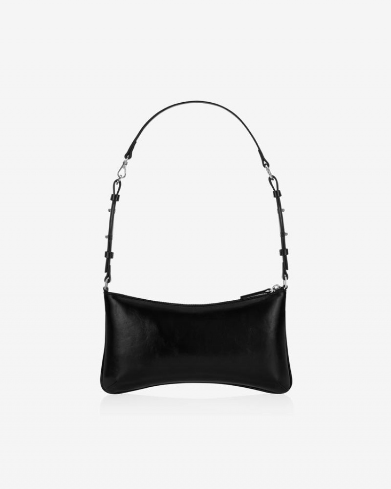 Find Kapoor Ribbon Tie Tote Women's Shoulder Bags Black | DUA6420QL